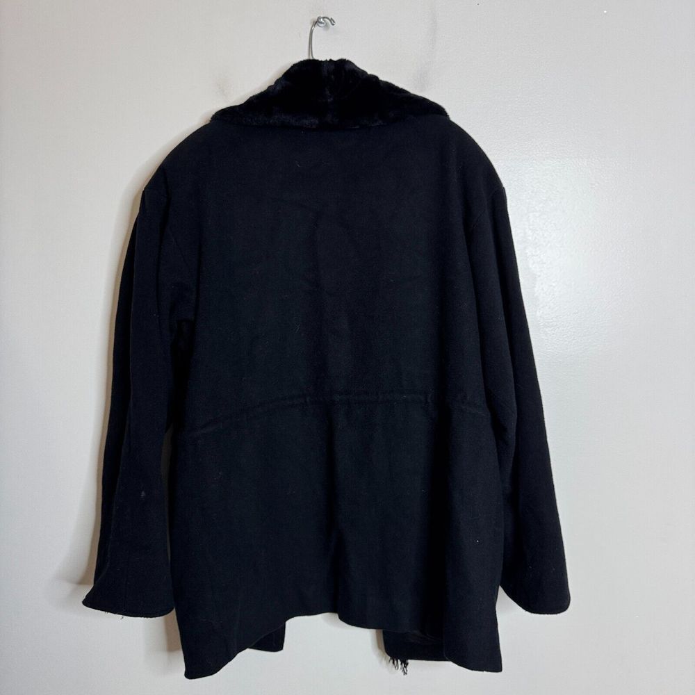 Scully‎ Overcoat Womens Size Medum Solid Black - Picture 4 of 7